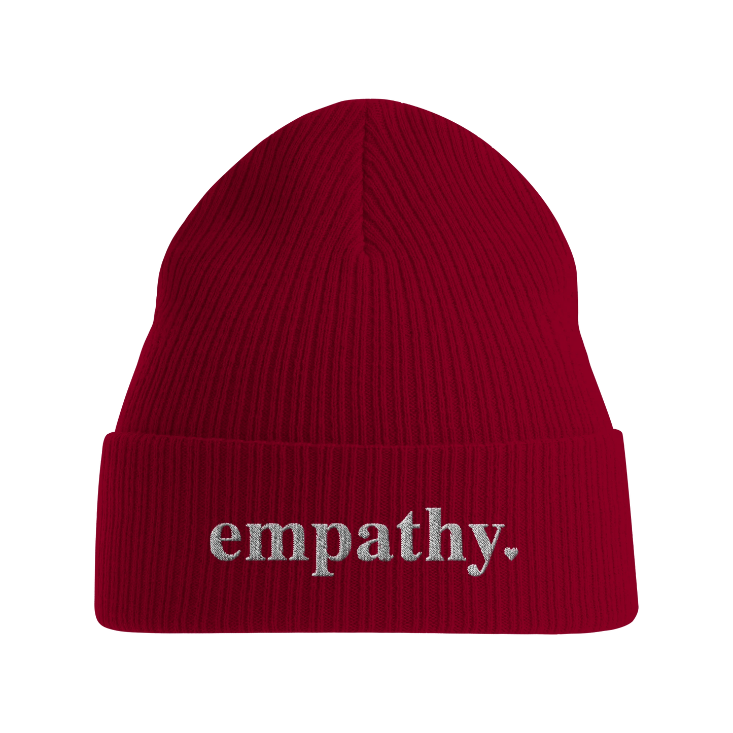 Burgundy empathy hat beanie