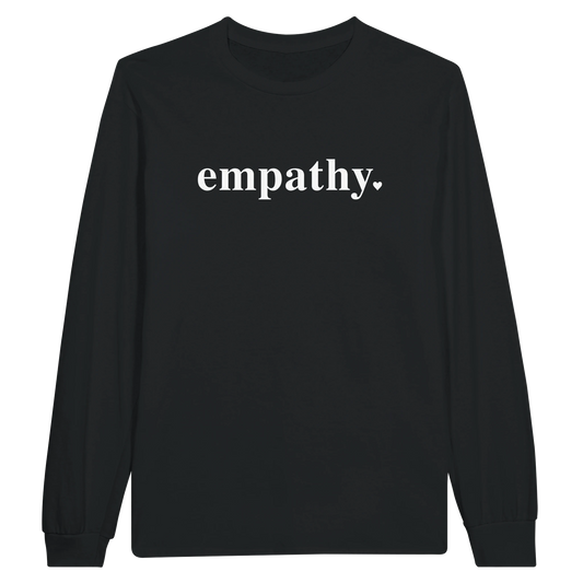 black empathy long sleeve shirt