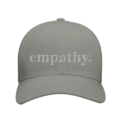 Gray empathy trucker hat 