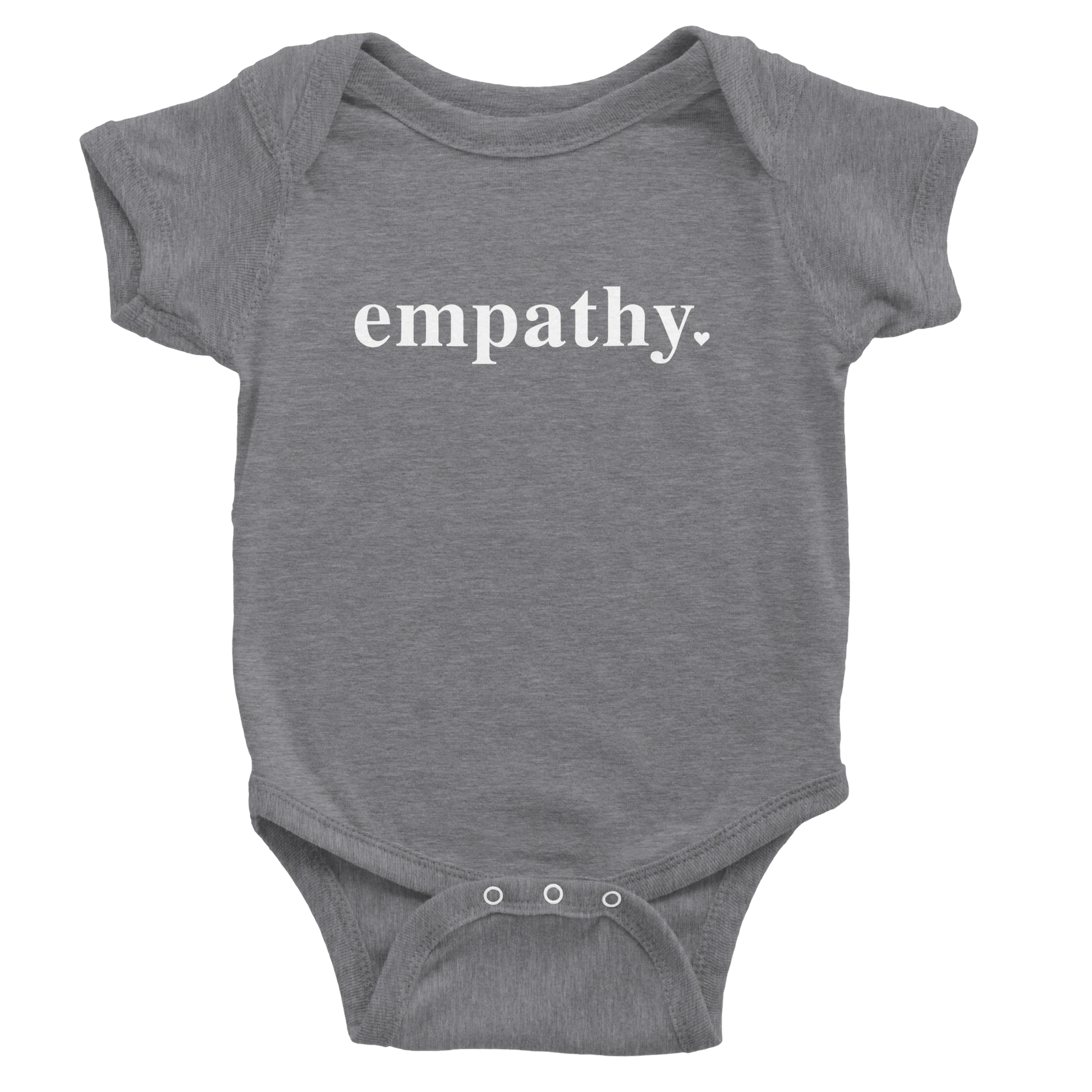 gray empathy onesie