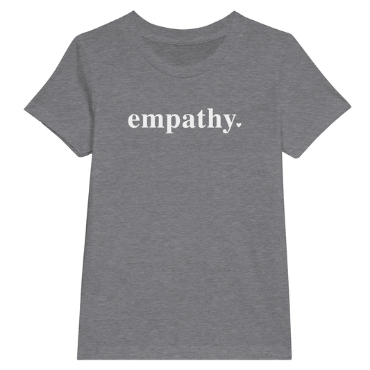 Gray kids empathy t-shirt