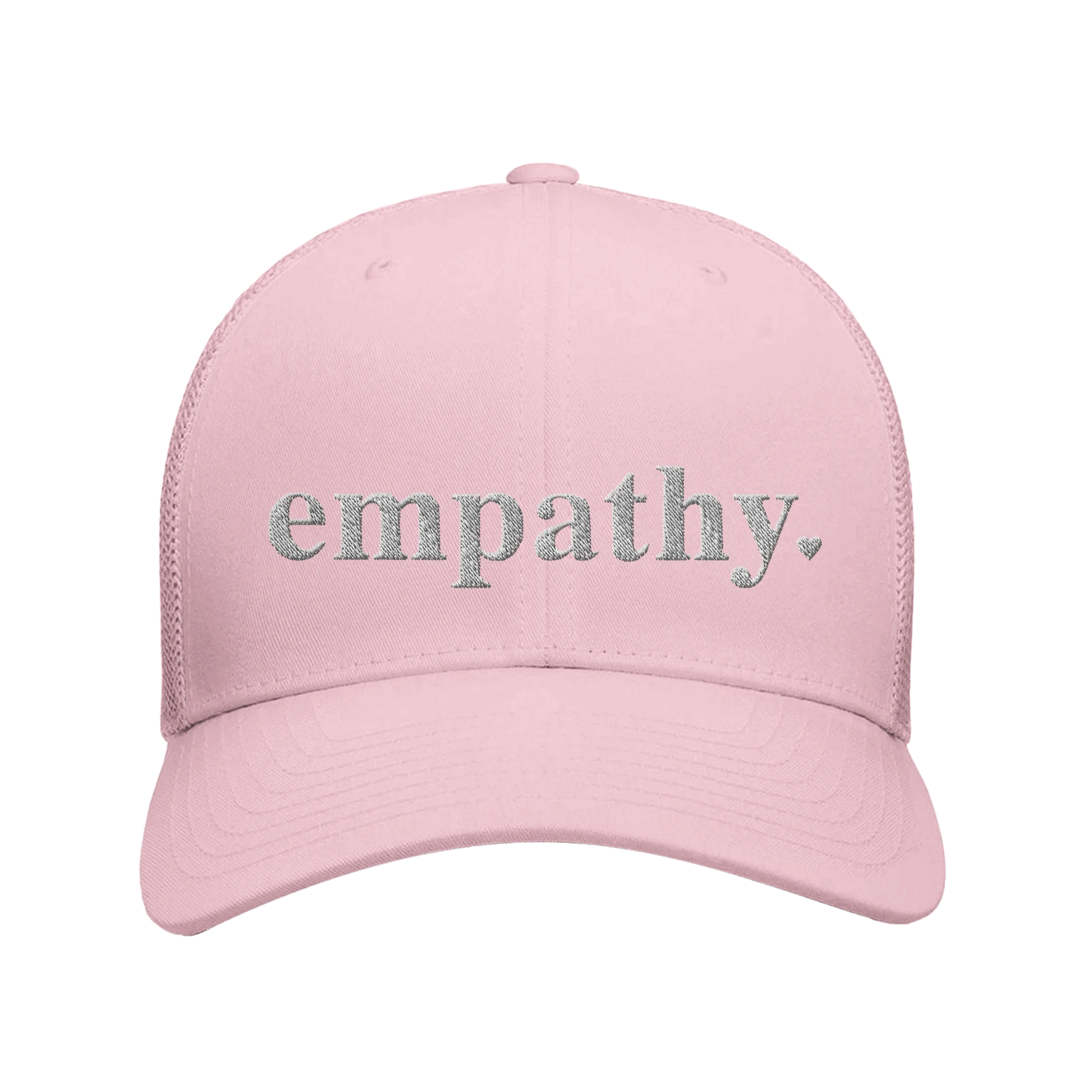 Pink empathy trucker hat
